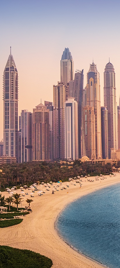 Scenic view of Dubai
