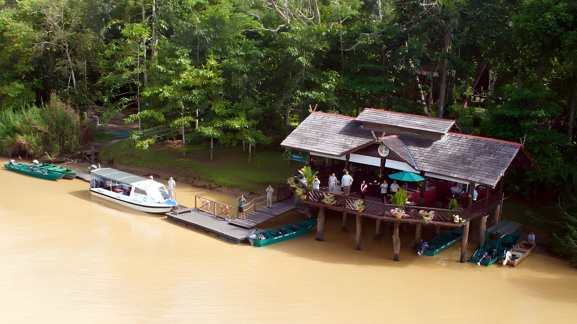 Sukau Rainforest Lodge aerial