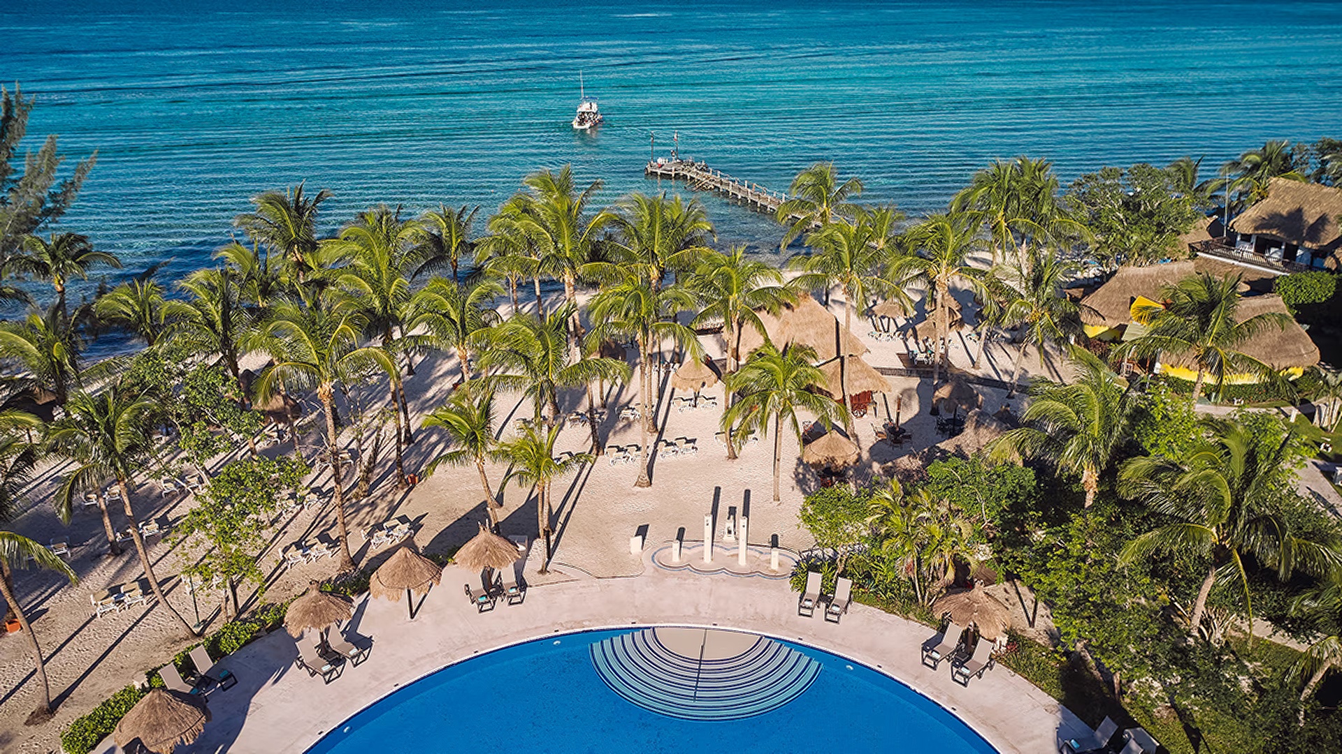 aerial view of the Iberostar Waves Cozumel, a five-star all-inclusive resort located in Cozumel, Mexico