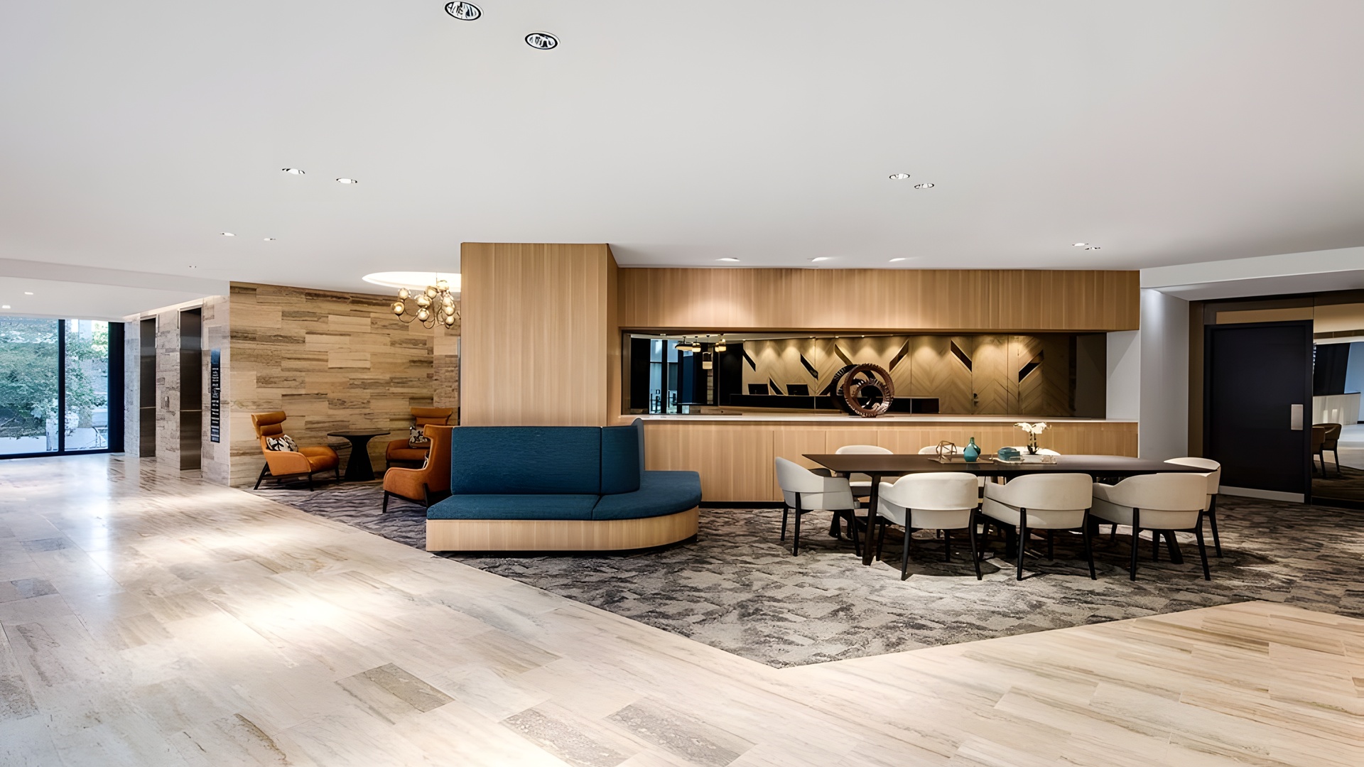 the lobby and lounge area of the Vibe Hotel North Sydney