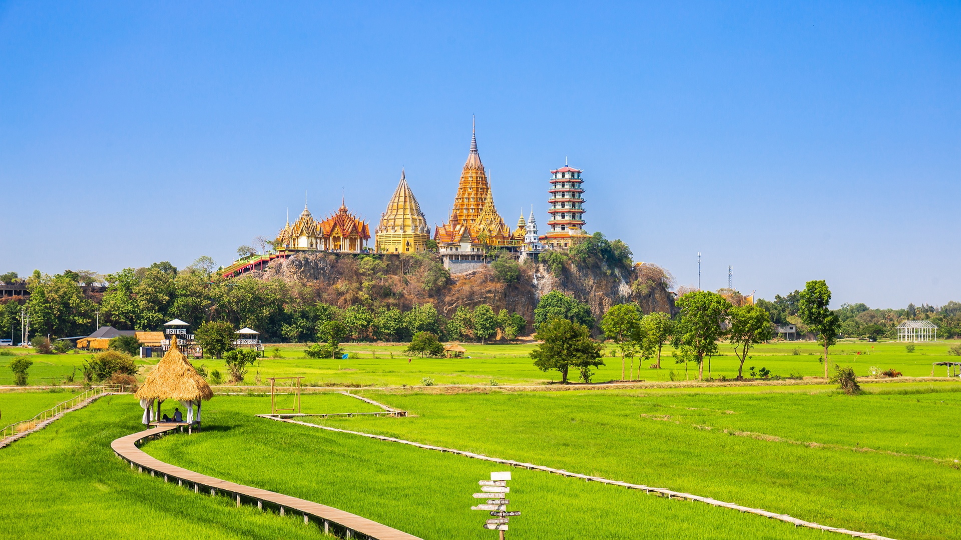 Wat Tham Suea temple complex in Thailand