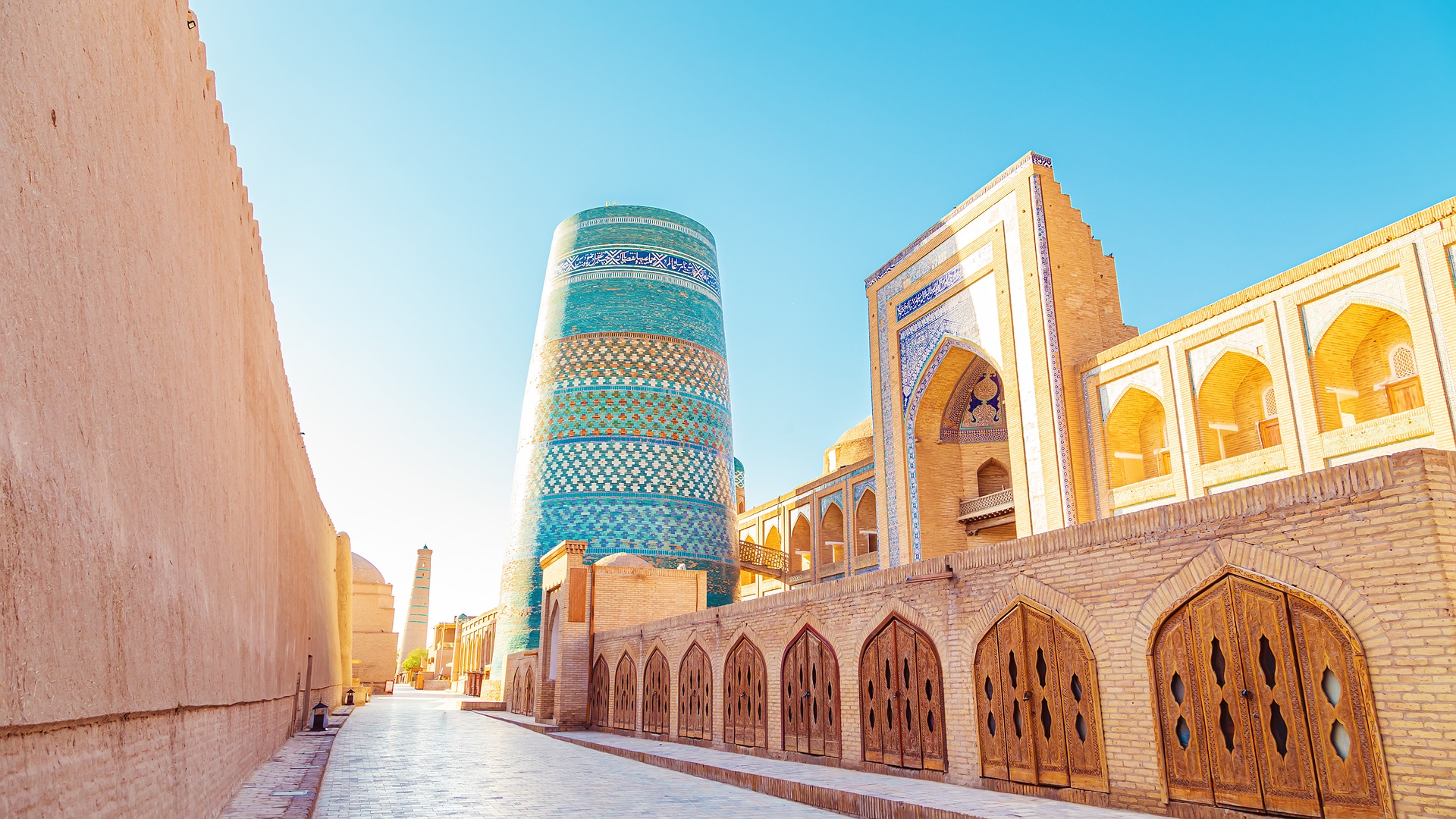 Kalta Minor Minaret in Khiva, Uzbekistan
