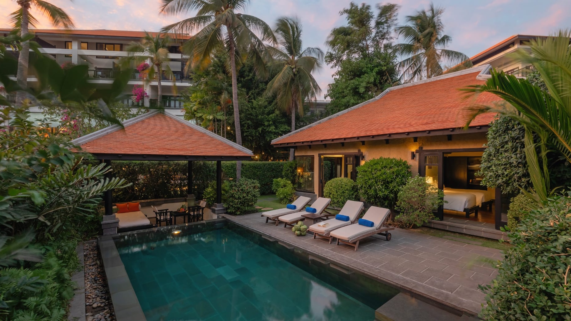 private pool villa at the Anantara Mui Ne Resort in Vietnam