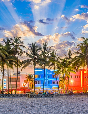 Ocean Drive in Miami Beach, Florida
