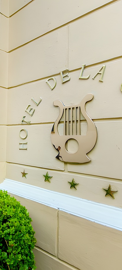 the entrance to the Hotel de la Opera in Bogotá, Colombia