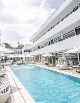 an aerial view of the Bohol Beach Club resort