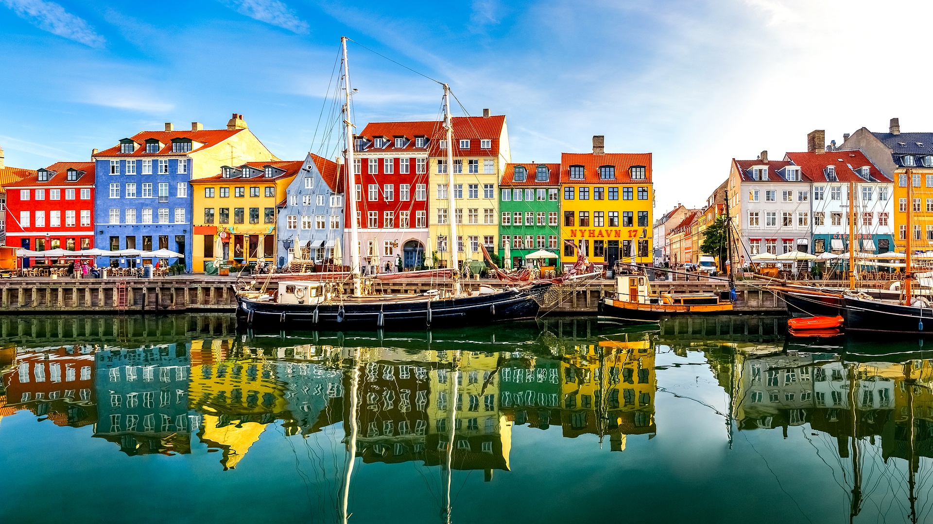 Nyhavn in Copenhagen, Denmark