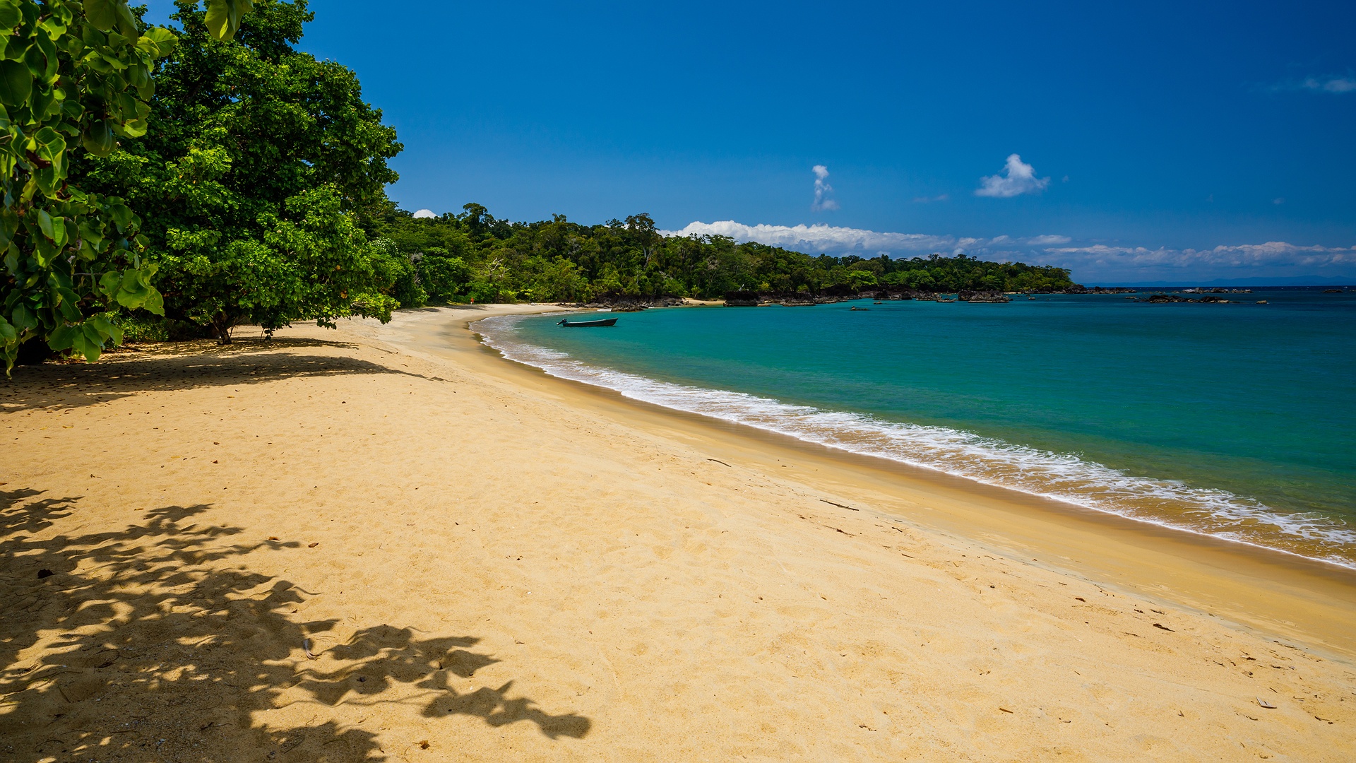 beach in Tampolo within Masoala National Park in Madagascar