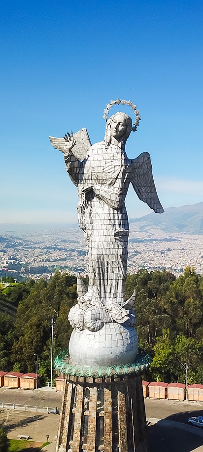 Virgin of the Panecillo statue Ecuador