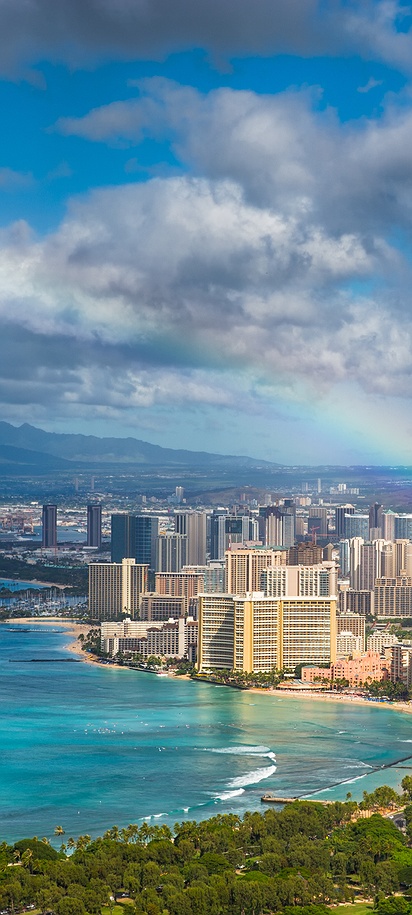 Scenic view of the Hawaiian Islands