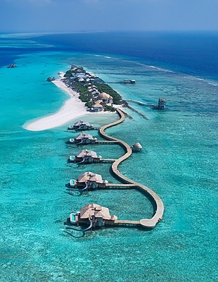 Soneva Secret Maldives aerial view