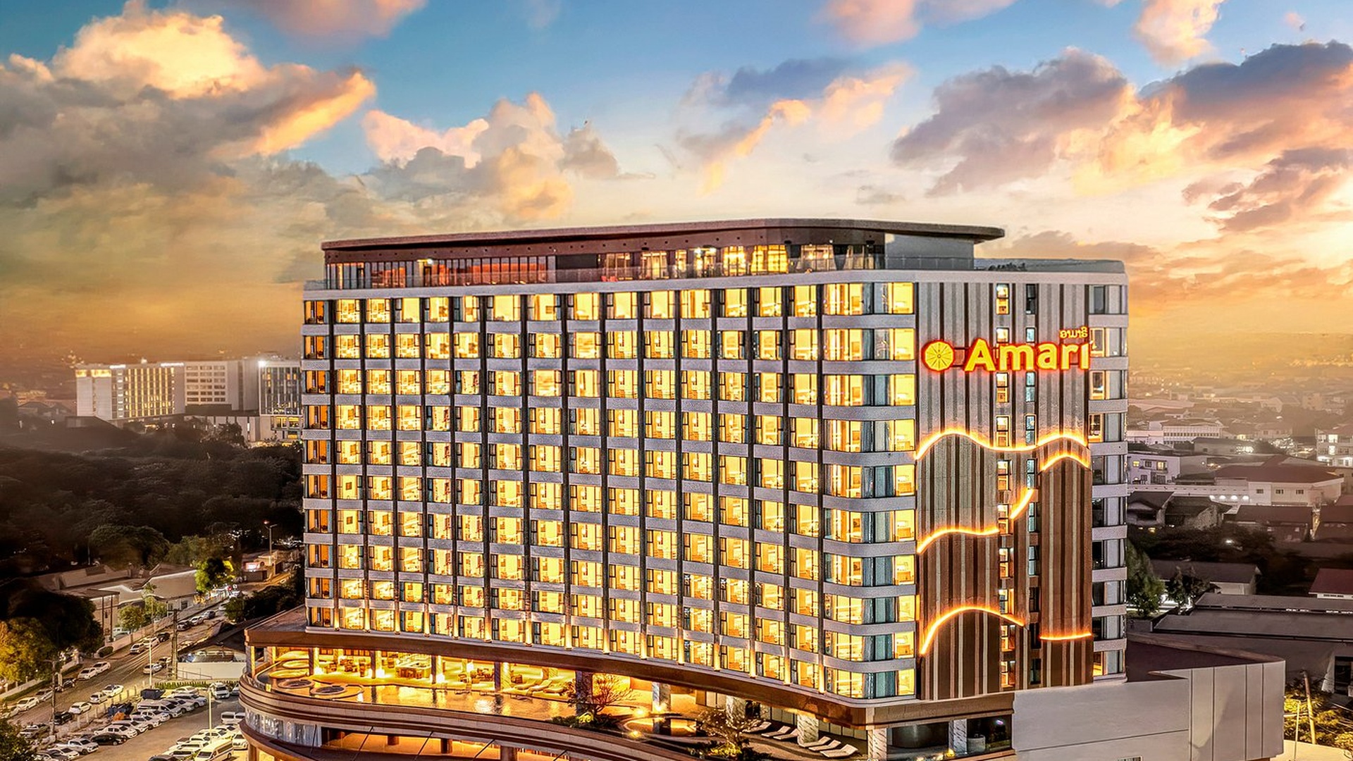 Amari Vientiane hotel in Laos exterior view