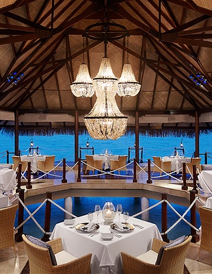 Aerial view of Taj Exotica Resort & Spa, Maldives 