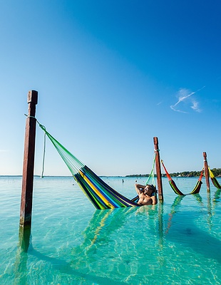beautiful beach scene Cancun