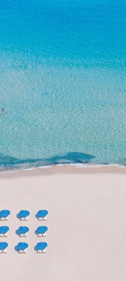 beach at the Resort & SPA Le Dune in Sardinia