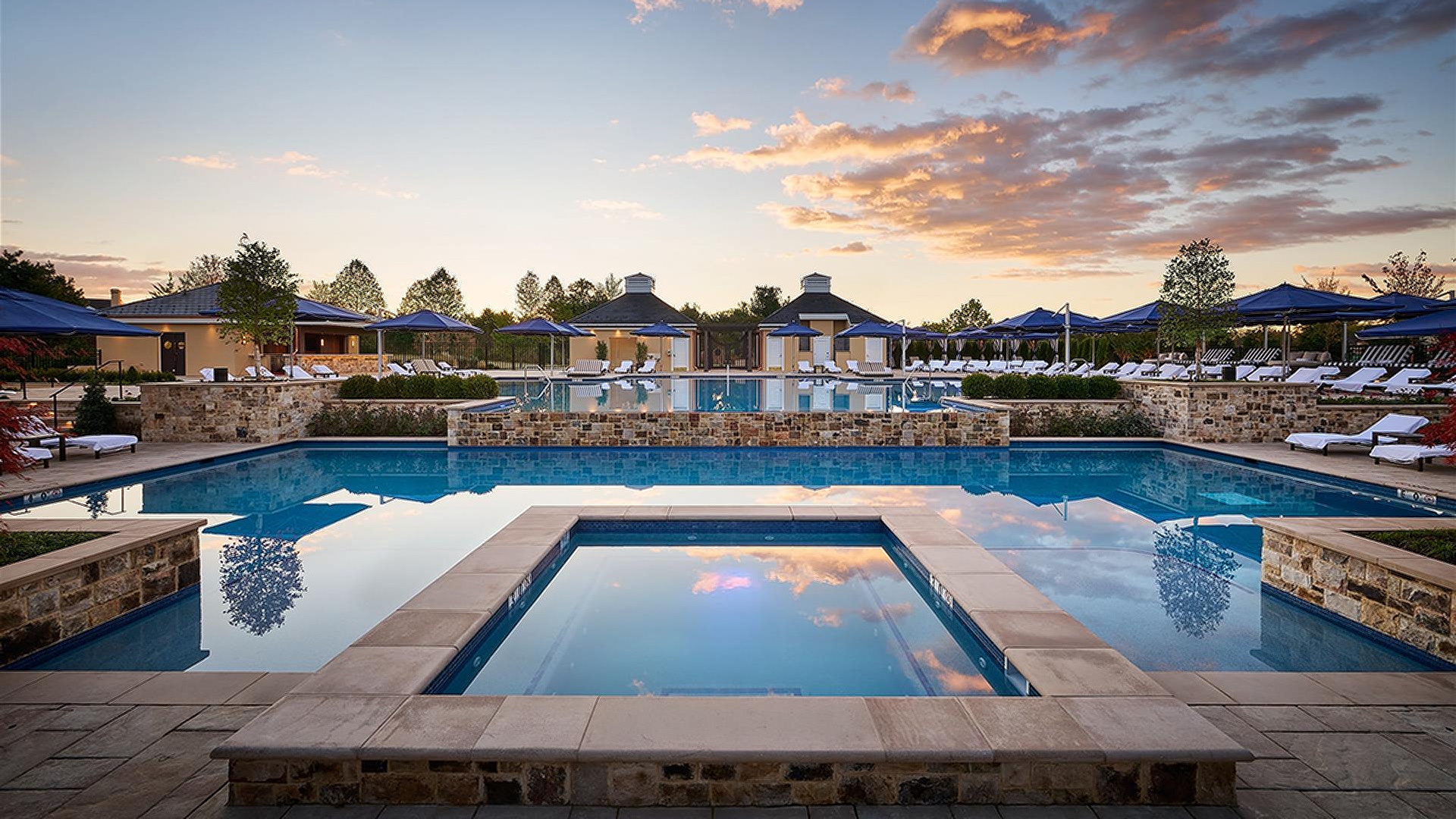 the Champions Pool at the Salamander Middleburg resort
