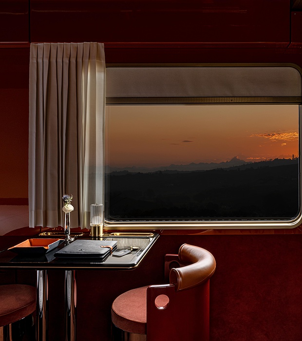 La Dolce Vita Orient Express train inside view