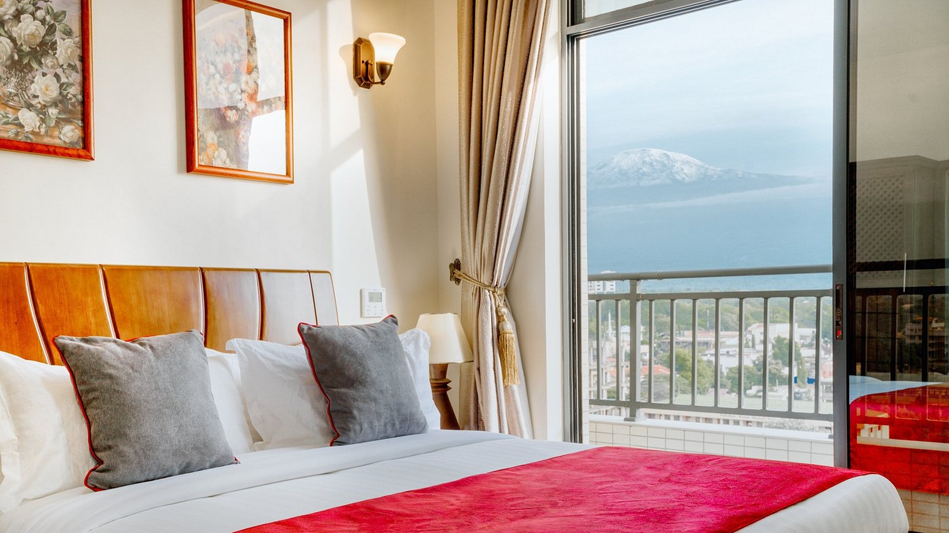 hotel room from the Kibo Palace Hotel