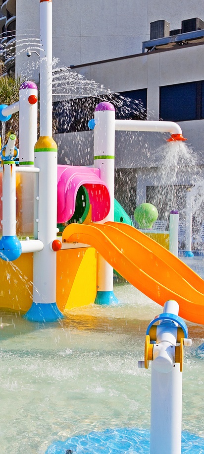 water playground at Holiday Inn Resort in Panama City Beach, Florida
