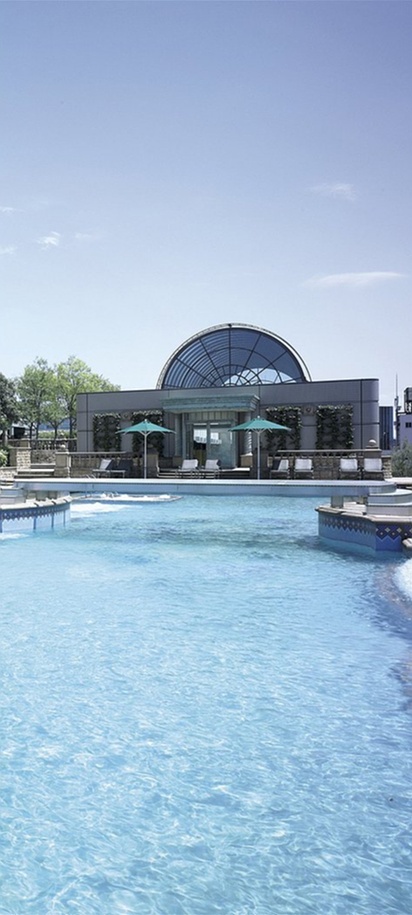 the Garden Pool at the Hotel East 21 Tokyo, a 4-star luxury hotel in the Koto district