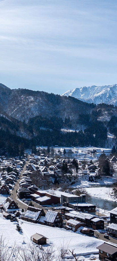 Snow of Shirakawago, Japan