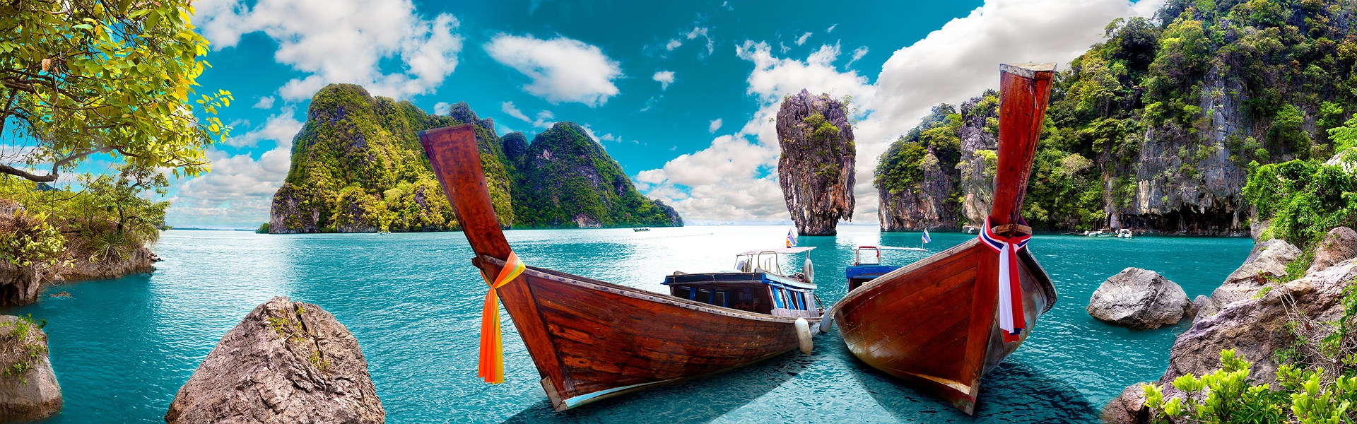 Scenic view of beach in  Phuket, Thailand
