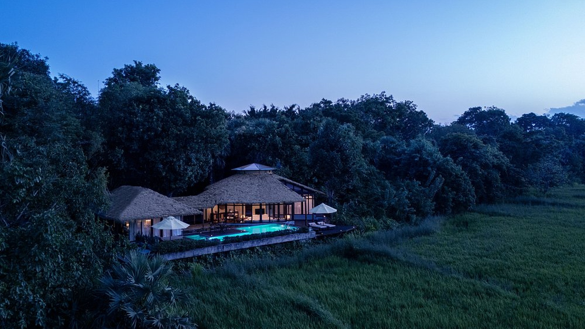 a luxury villa at the Uga Ulagalla Resort in Sri Lanka