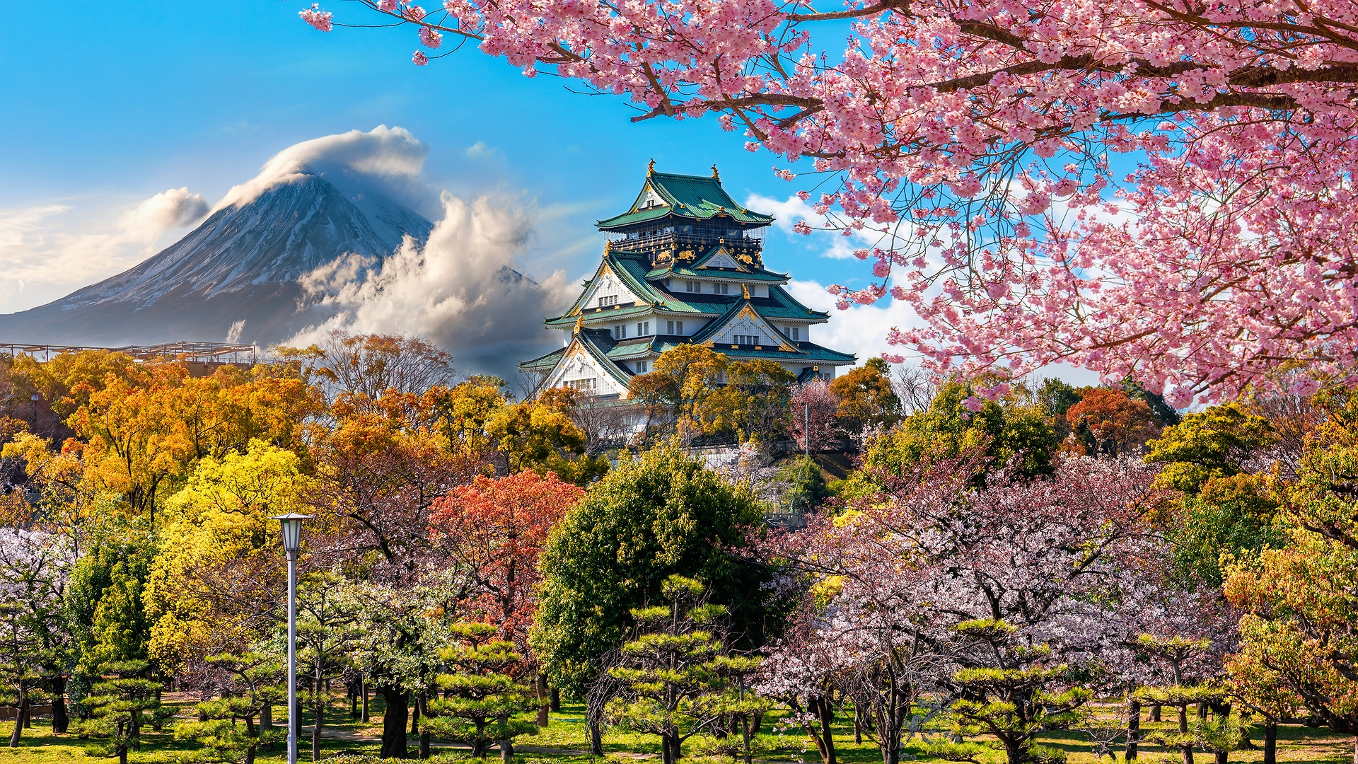Osaka Castle in Japan