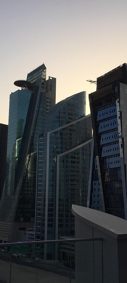 the twin-towered JW Marriott Marquis Hotel Dubai