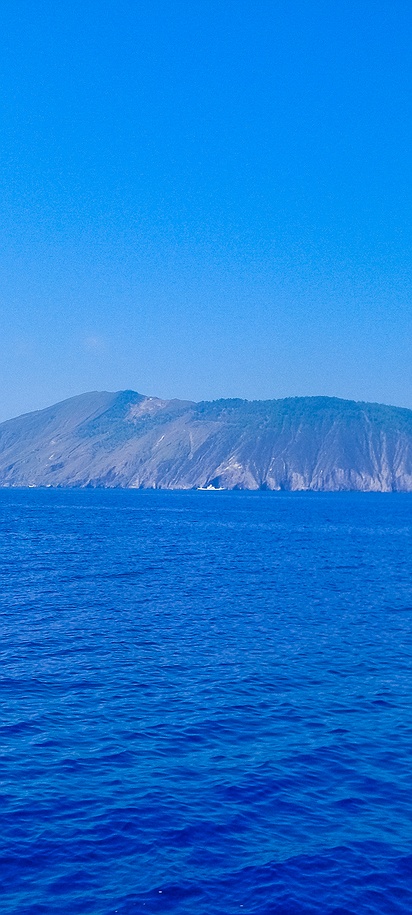 Stromboli, a volcanic island in the Tyrrhenian Sea