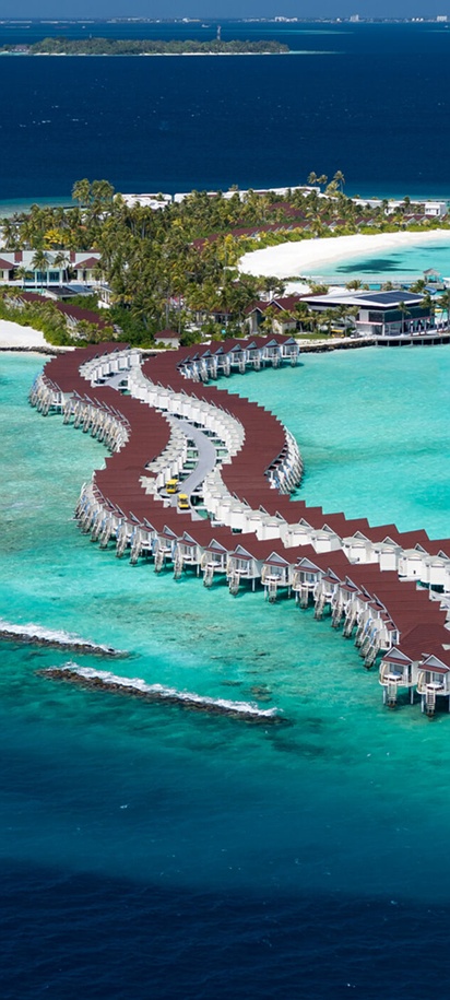 Aerial view of OBLU XPERIENCE Ailafushi