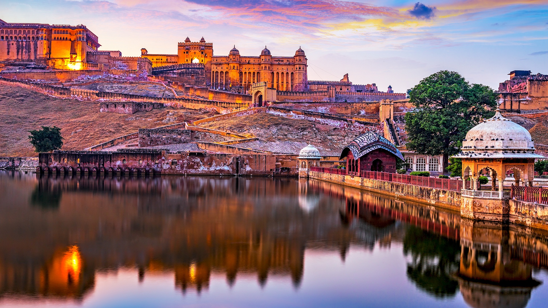Amber Fort in Rajasthan, India
