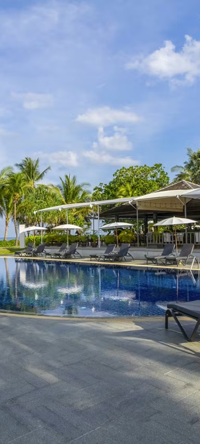 the pool area at the Sunprime Kamala Beach resort in Phuket, Thailand