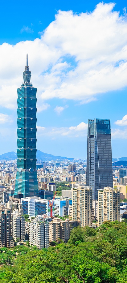Taipei 101 skyscraper in Taiwan