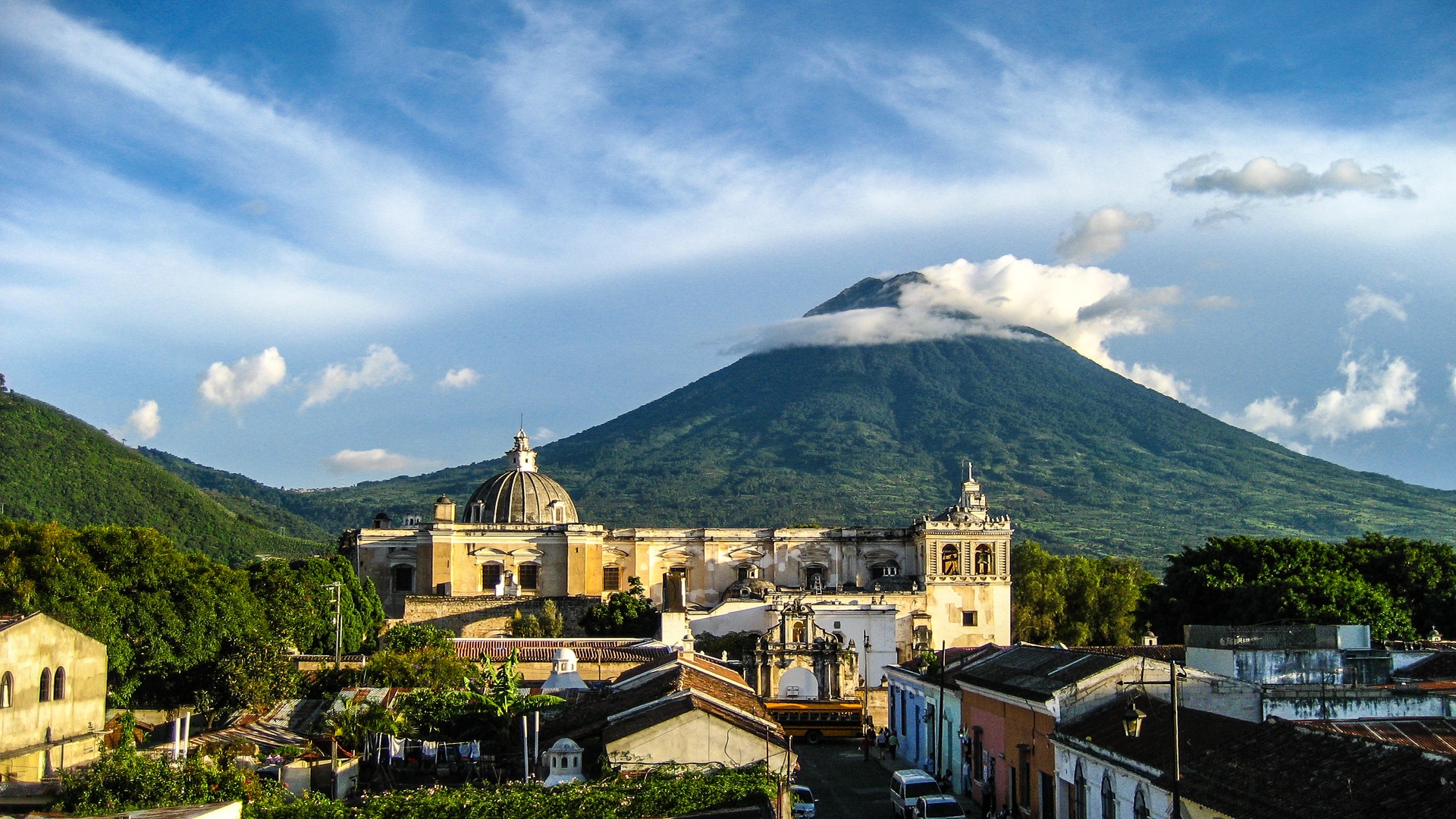 a scenic view of Antigua Guatemala