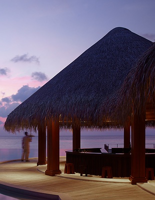 Aerial view of Dusit Thani Maldives
