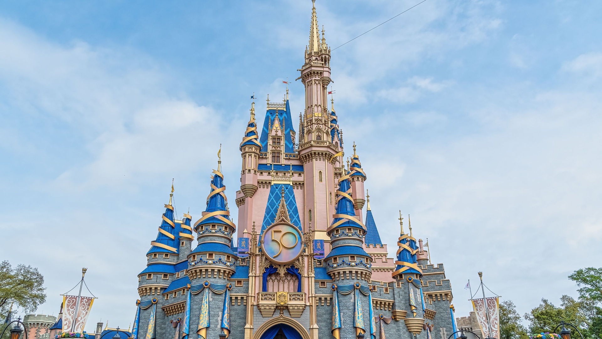 Cinderella castle at Walt Disney World resort in Florida