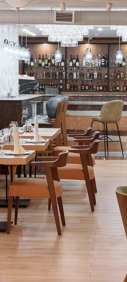 the dining area of the Hotel Kazzhol Almaty