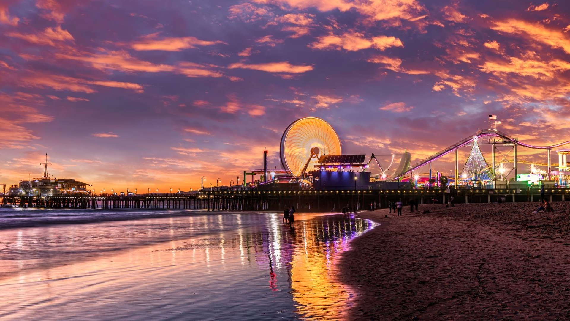 Santa Monica Pier in Santa Monica, California
