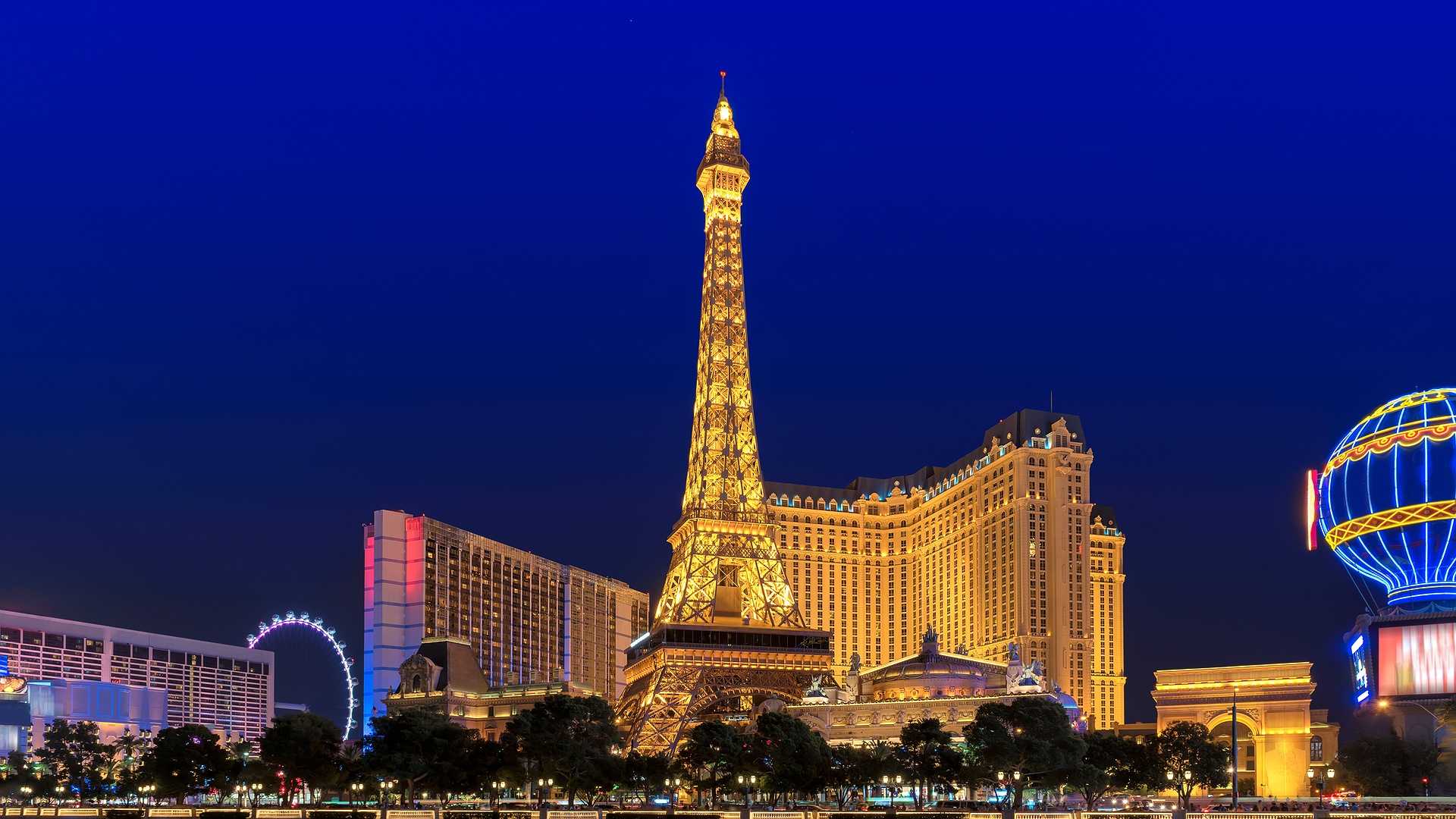 Eiffel Tower replica at Paris Las Vegas