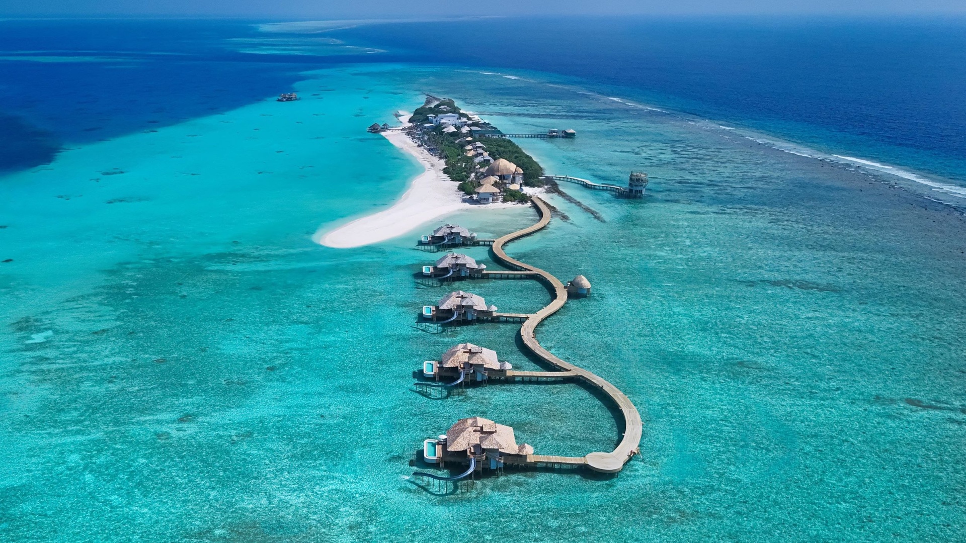 Soneva Secret Maldives aerial view