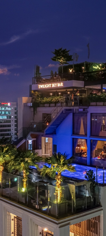 Twilight Sky Bar at La Siesta Premium Saigon Hotel