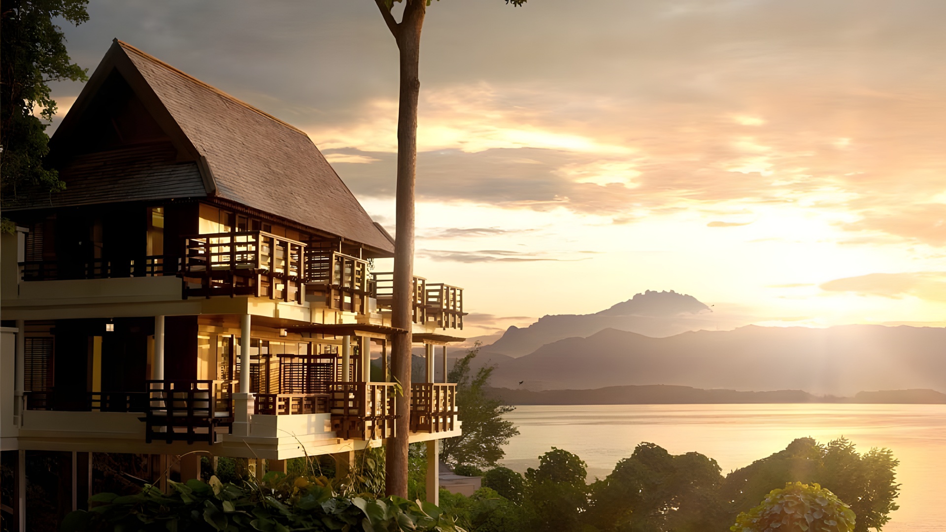 view of the Gaya Island Resort, Malaysia