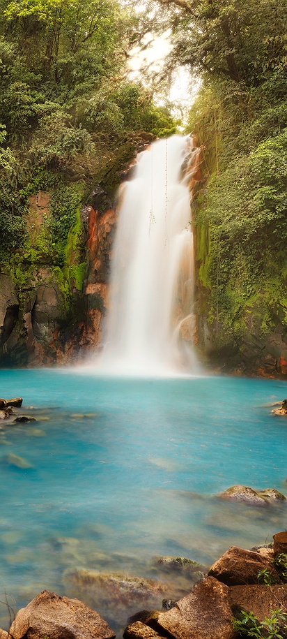 Río Celeste waterfall in Costa Rica