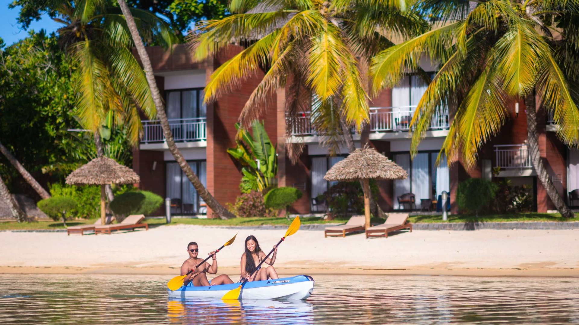 the Mantis Soanambo Hotel and Spa on Sainte Marie Island