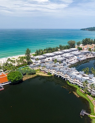 view of Promthep Cape and Nai Harn Beach in Phuket, Thailand