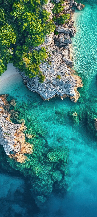 Stunning turquoise waters of Koh Lanta in Thailand