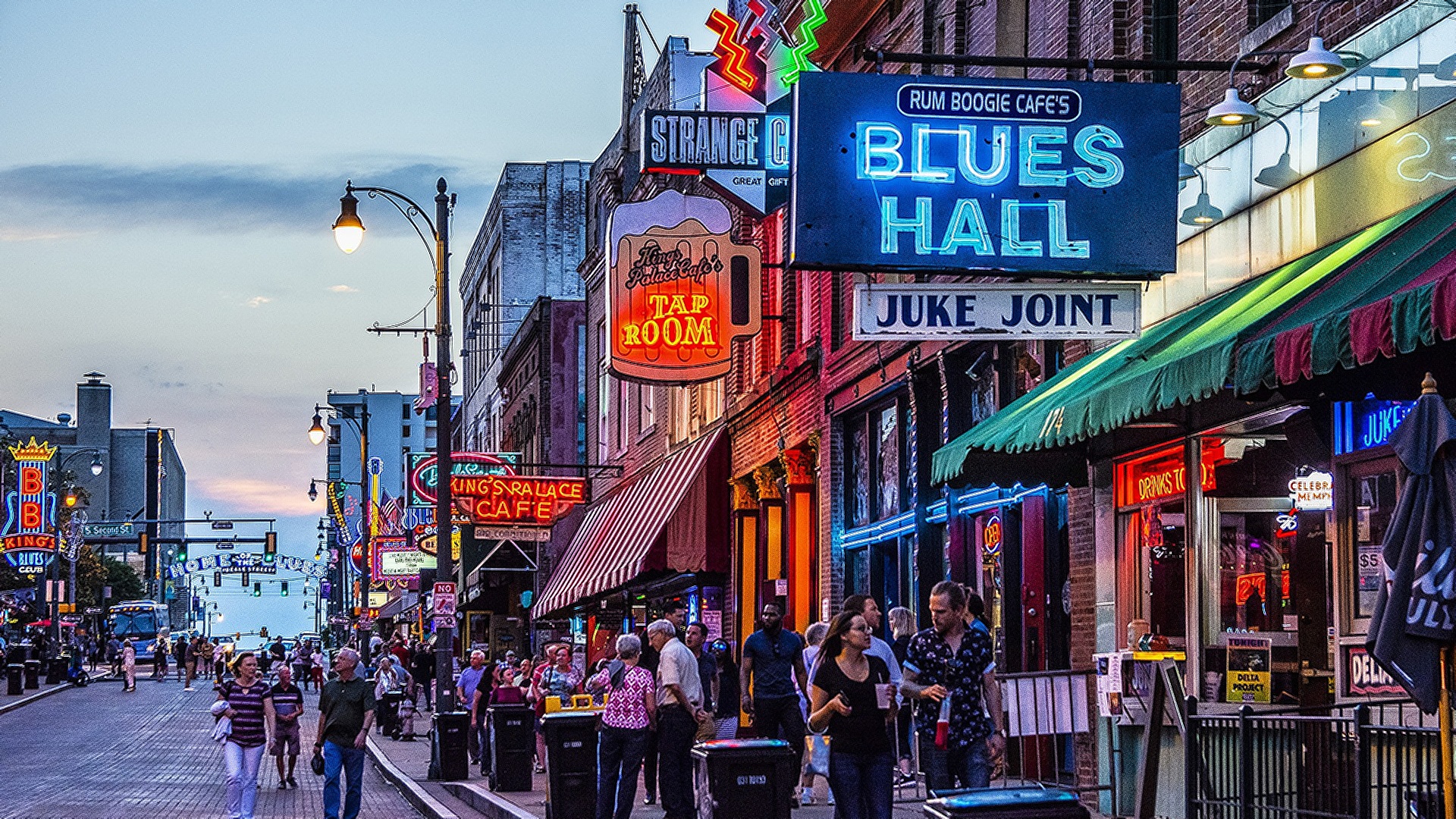 Beale Street in Memphis, Tennessee