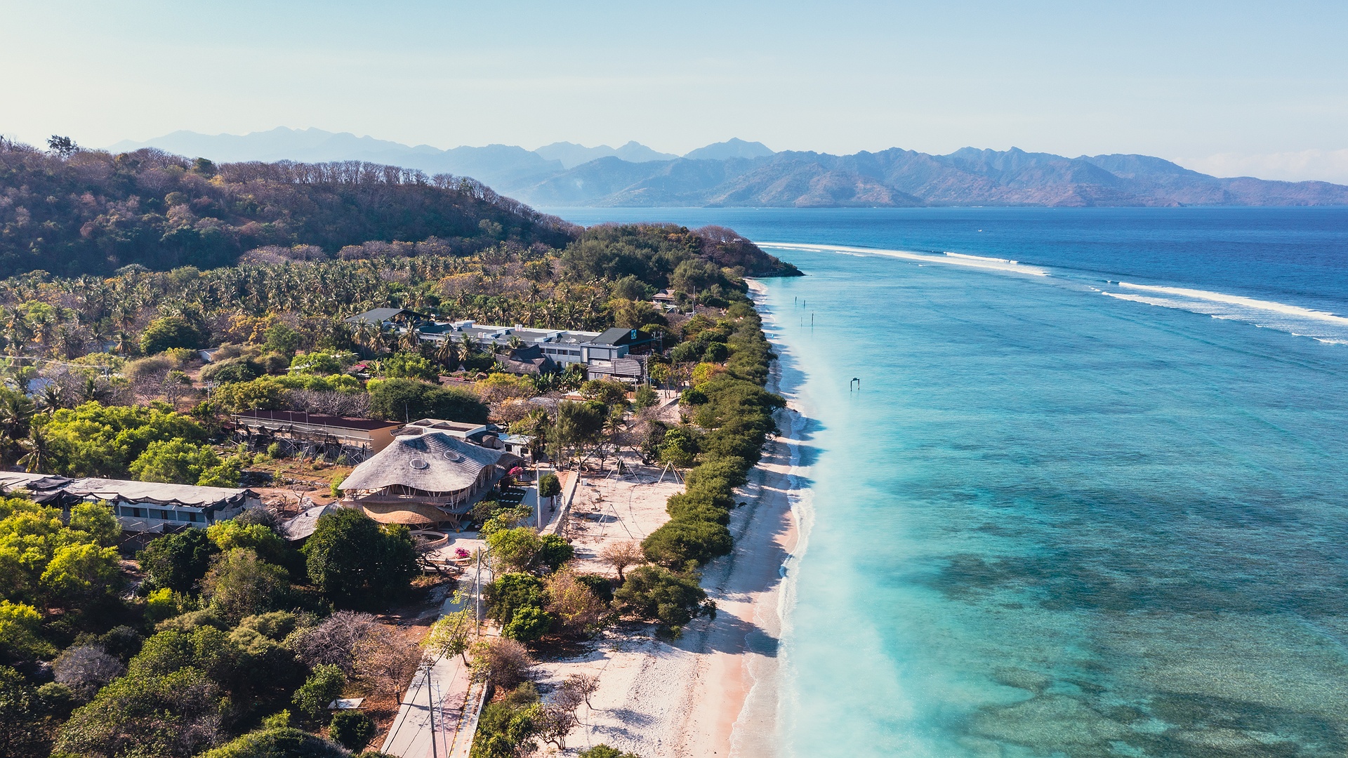 beach on Gili Islands in Indonesia