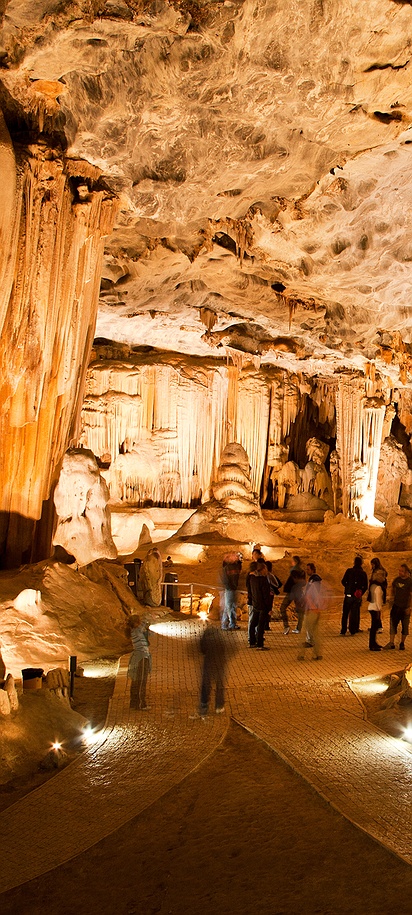 the Cango Caves, a major natural landmark located in South Africa